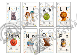 Flash Cards Alfabeto lettere straniere