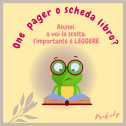 one-pager/scheda libro