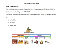 CLIL: The human evolution