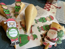Calendario dell'avvento o porta caramelle o segnaposto natalizio