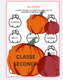 ORDINE ALFABETICO TEMA AUTUNNO