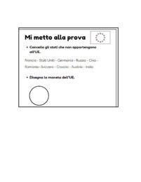 Mi metto alla prova: UE e ONU