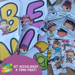 KIT ACCOGLIENZA A TEMA PIRATI - PACCHETTO