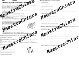 Lettura e comprensione del testo come esercitazione o verifica classe seconda e terza.