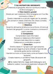 GLI AIUTANTI DEL GEOGRAFO - attività di gruppo