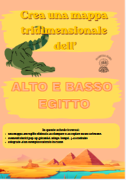 Alto e Basso Egitto: mappa tridimensionale