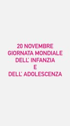 20 NOVEMBRE - GIORNATA MONDIALE DEI BAMBINI