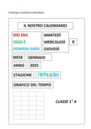 Calendario per Classe