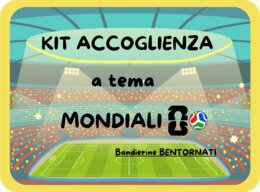 Bandierine BENTORNATI tema MONDIALI