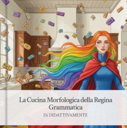 Storybook "La cucina morfologica di regina Grammatica"
