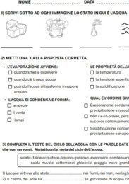Verifica conclusiva sull'acqua (3 livelli differenti)