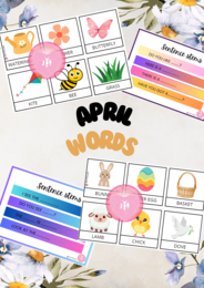 Flashcards - April words di Vita da Mammestra