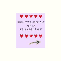 Biglietto auguri festa del papà