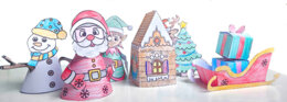 🎅 Villaggio di Babbo Natale – Lavoretto creativo per decorare e aspettare il Natale