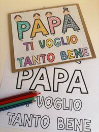 Un quadretto per papà