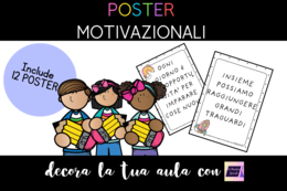 POSTER MOTIVAZIONALI - DECORA LA TUA AULA