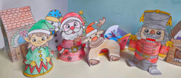 🎅 Villaggio di Babbo Natale – Lavoretto creativo per decorare e aspettare il Natale