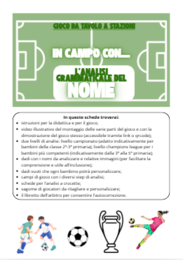 Analisi grammaticale del nome: gioco da tavolo