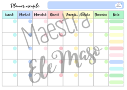 Planner arcobaleno