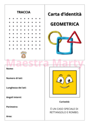 LA CARTA D'IDENTITÀ DELLE FIGURE GEOMETRICHE