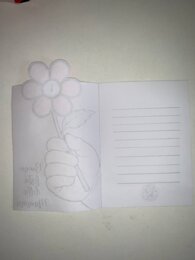 Biglietto fiorellino - Festa della mamma