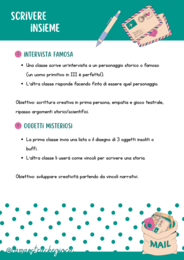 SCRIVERE INSIEME - 12 proposte per lo scambio epistolare tra classi III