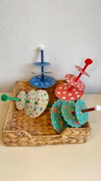 Trottole di Natale fai da te. CreaLab.