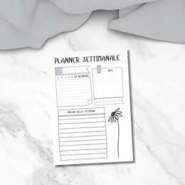 Planner settimanale da stampare in PDF