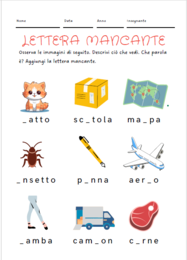 Italiano- Lettera mancante