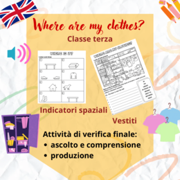 Where are my clothes? Test su vestiti e indicatori spaziali (Ascolto, lettura, produzione)