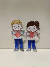 Bambini che Abbracciano un Cuore