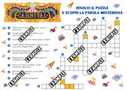 Puzzle di Carnevale - conosci meglio le maschere della tradizione