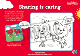 The Heartbeats - Sharing is caring - Colouring