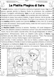 Prova in itinere di comprensione: La matita magica di Sara ✏️✨
