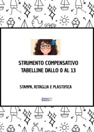 STRUMENTO COMPENSATIVO TABELLINE 0/13