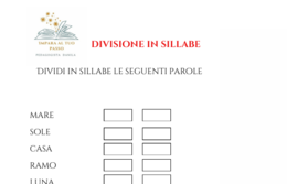 Divisione in sillabe