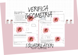 VERIFICA DI GEOMETRIA – I QUADRILATERI (5° PRIMARIA)