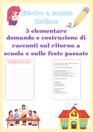 ritorno a scuola: domande e costruzione di racconti