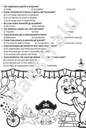 Carnevale: comprensione del testo e costruzione maschere.