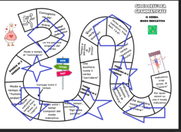 GIOCO DELL' OCA GRAMMATICALE (NOME E VERBO 1)