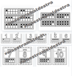 ten frame da 1 a 10 e cards in formato pdf da stampare