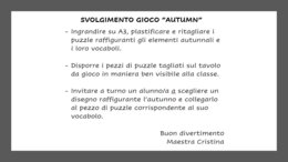 GIOCO DIDATTICO: "AUTUMN"