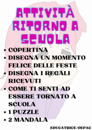attività rientro a scuola post feste