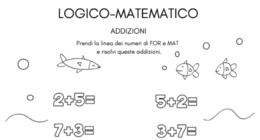 Attività sulle addizioni da "Verso la seconda con FOR e MAT"