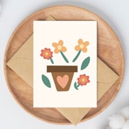 Lavoretto vaso di fiori