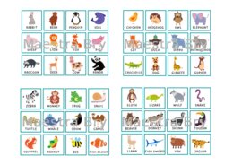 MEMORY ANIMALI IN INGLESE