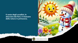 " IL SOLE E IL PUPAZZO DI NEVE"