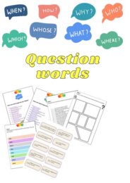 Question words - What, who, why, which, whose, when, how