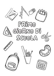 Attività per il primo giorno di scuola - Classi 2° - 3° - 4° - 5° per tutte le materie