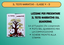 LEZIONE: IL TESTO NARRATIVO - CLASSE 4° - 5°
